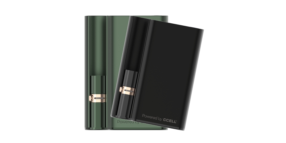 A pair of CCELL Palm pro vape batteries