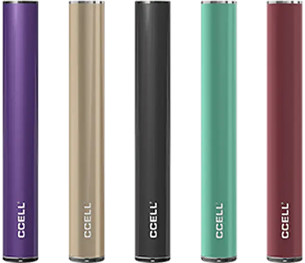 An assortment of M3 vape batteries in different colors.