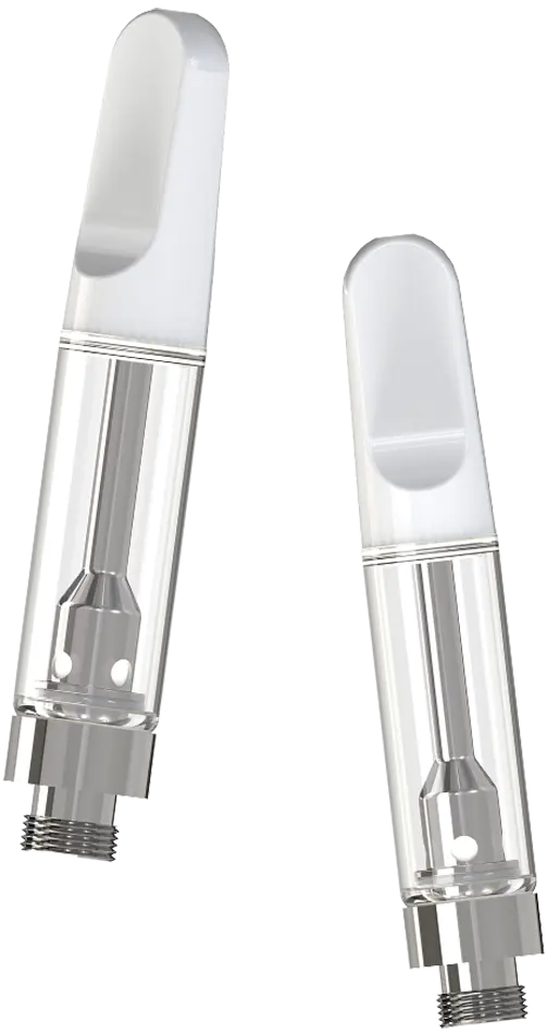 2 CCELL cartridges with ceramic mouth pieces