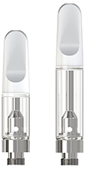 A pair of CCELL TH2 oil cartridges