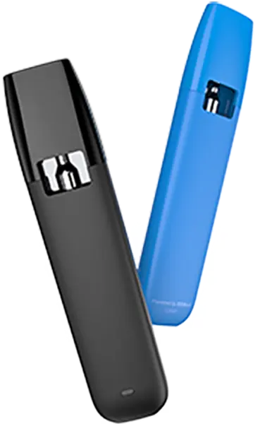 A pair of CCELL Phoenix disposable vapes